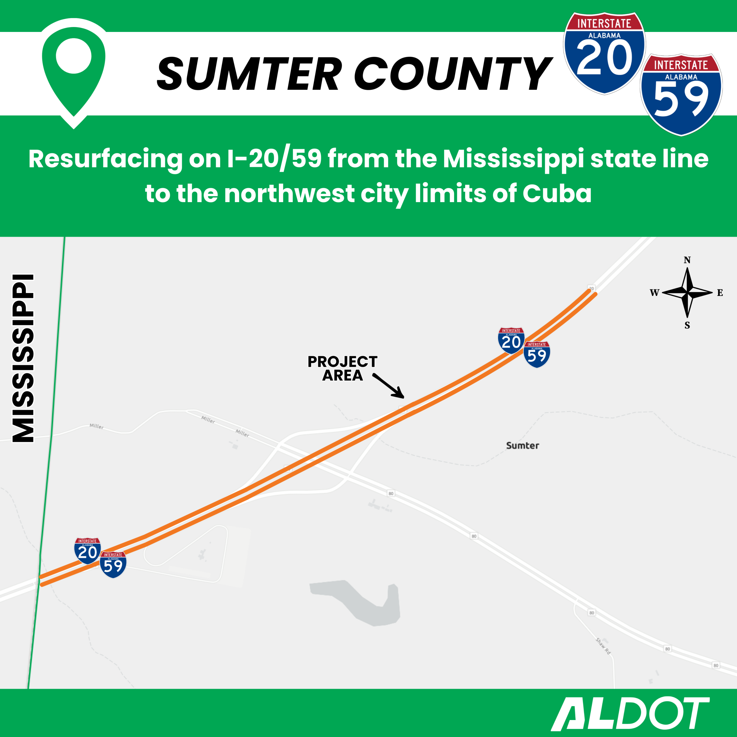 ALDOT to resurface interstate, repair welcome center - ALDOT News Hub